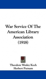 war service of the american library association_cover