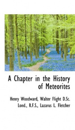 a chapter in the history of meteorites_cover