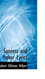sonnets and other lyrics_cover