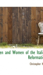 men and women of the italian reformation_cover