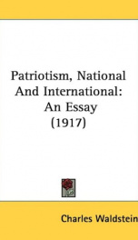 patriotism national and international an essay_cover