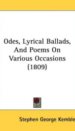 odes lyrical ballads and poems on various occasions_cover