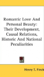 romantic love and personal beauty their development causal relations historic_cover