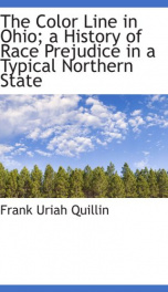 the color line in ohio a history of race prejudice in a typical northern state_cover