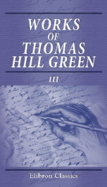 works of thomas hill green volume 3_cover