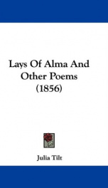 lays of alma and other poems_cover
