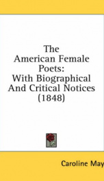 the american female poets with biographical and critical notices_cover