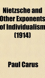 nietzsche and other exponents of individualism_cover