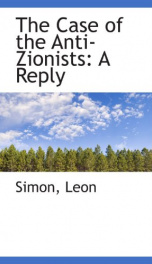 the case of the anti zionists a reply_cover