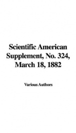 Scientific American Supplement, No. 324, March 18, 1882_cover