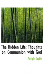 the hidden life thoughts on communion with god_cover