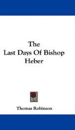the last days of bishop heber_cover
