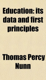 education its data and first principles_cover