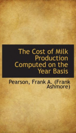 the cost of milk production computed on the year basis_cover