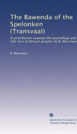 the bawenda of the spelonken transvaal a contribution towards the psychology_cover