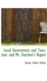 local government and taxation and mr goschens report_cover