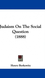 judaism on the social question_cover