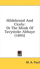 hildebrand and cicely or the monk of tavystoke abbaye_cover