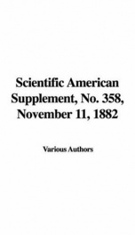 Scientific American Supplement, No. 358, November 11, 1882_cover