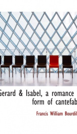 gerard isabel a romance in form of cantefable_cover