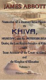 narrative of a journey from heraut to khiva moscow and st petersburgh during_cover