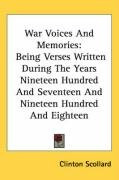 war voices and memories being verses written during the years nineteen hundred_cover