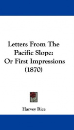 letters from the pacific slope or first impressions_cover