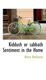 kiddush or sabbath sentiment in the home_cover