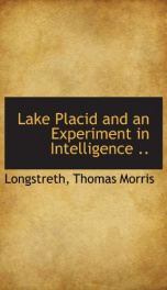 lake placid and an experiment in intelligence_cover