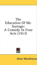 the education of mr surrage a comedy in four acts_cover