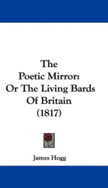 the poetic mirror or the living bards of britain_cover