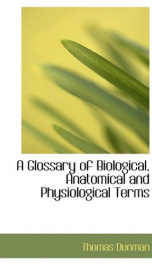 a glossary of biological anatomical and physiological terms_cover