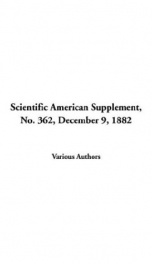 Scientific American Supplement, No. 362, December 9, 1882_cover