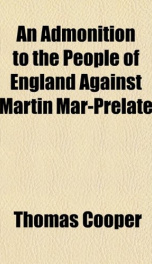 an admonition to the people of england against martin mar prelate_cover