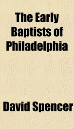 the early baptists of philadelphia_cover