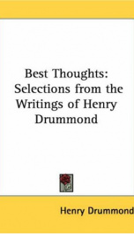 best thoughts selections from the writings of henry drummond_cover