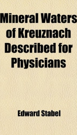 mineral waters of kreuznach described for physicians_cover