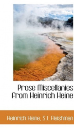 prose miscellanies from heinrich heine_cover