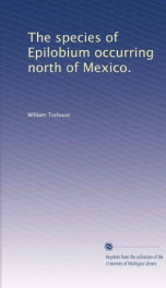 the species of epilobium occurring north of mexico_cover