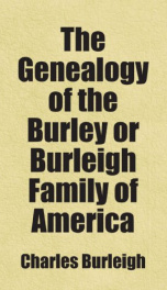 the genealogy of the burley or burleigh family of america_cover