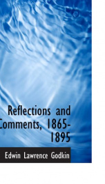 Reflections and Comments 1865-1895_cover