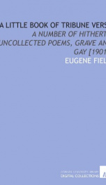 a little book of tribune verse a number of hitherto uncollected poems grave an_cover
