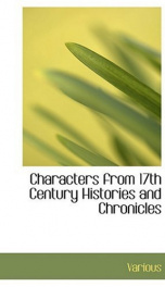 Characters from 17th Century Histories and Chronicles_cover