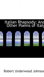 italian rhapsody and other poems of italy_cover
