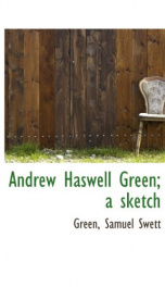 andrew haswell green a sketch_cover