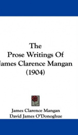 the prose writings of james clarence mangan_cover