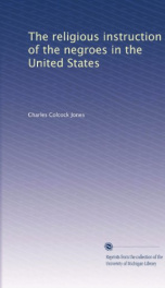 the religious instruction of the negroes in the united states_cover