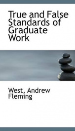 true and false standards of graduate work_cover
