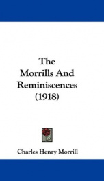 the morrills and reminiscences_cover