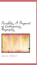 piccadilly a fragment of contemporary biography_cover
